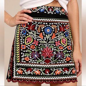 Lulus Embroidered Skirt